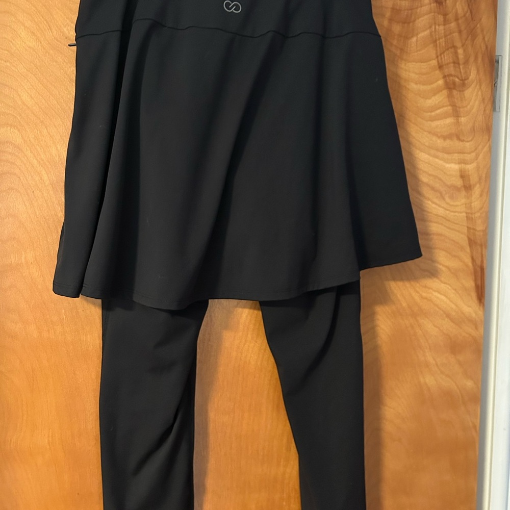 CALIA by Carrie Underwood Black Skirt Set with Leggings